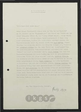 Materialsammlung: Thematische Sammlung zu Körperschaften und Organisationen - Albert-Langen-Georg-Müller-Verlag