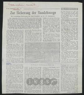 Werke Dritter: Nussbächer, Gernot: Zur Sicherung der Handelswege. Die untertänigen Besitzungen der Stadt Kronstadt im 15.-17. Jahrhundert, in: Karpatenrundschau, 12 (1979) 6