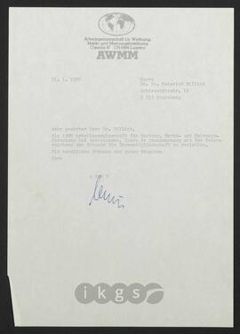 Lebensdokumente: Preise - Vereinigung für wissenschaftliche Meinungsforschung (VWM) und Arbeitsgemeinschaft für Werbung, Mark- und Meinungsforschung (AWMM)