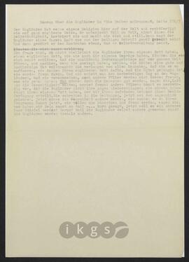 Materialsammlung: Thematische Sammlung - Abschriften aus Werken Dritter: Knut Hamsun: Die Weiber am Brunnen