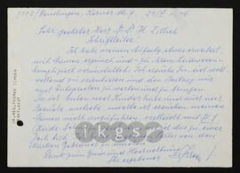 Korrespondenz mit Schoen, Thomas