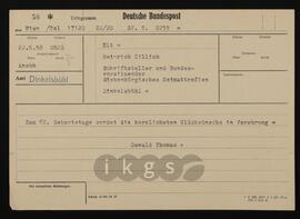 Korrespondenz mit Thomas, Oswald (Astronomisches Büro)