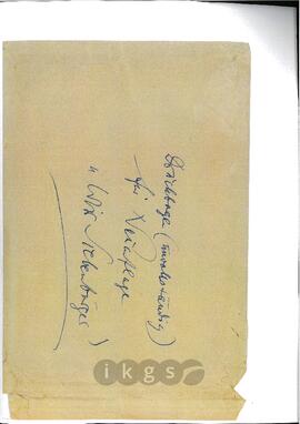 Werke Zillichs als Verfasser: Ausätze - Wir Siebenbürger (Rohbogen für Neuauflage)