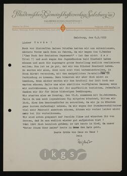 Korrespondenz mit dem Akademischen Gemeinschaftsverlag Salzburg