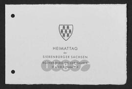 Materialsammlung: Thematische Sammlung - Heimattag der Siebenbürger Sachsen in Rotheburg ob der Tauber 1952