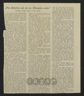 Materialsammlung: Thematische Sammlung - Vulpius, Christiane