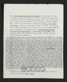 Materialsammlung: Thematische Sammlung - Bulhardt, Franz Johannes