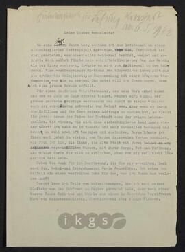 Werke Zillichs als Verfasser: Vorträge und Reden - Einleitungsworte zur Lesung in Kronstadt am 6. Mai 1942