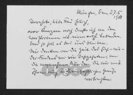 Kryptonachlass Maria Zillich: Korrespondenz - Raupach, Hans (Osteuropa-Institut)