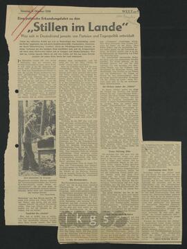 Materialsammlung: Thematische Sammlung zu Zeitungen und Zeitschriften - Welt am Sonntag (1950)