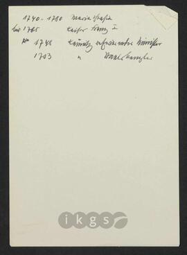 Materialsammlung: Handschriftliche Notizen Zillichs