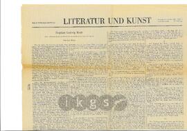 Materialsammlung: Rezensionen zu Werken Dritter von Dritten - Weisz, Leo: Stephan Ludwig Roth: Der „Gesammelten Schirften und Briefen“ letzter Band