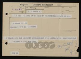 Korrespondenz mit Unruh, Friedrich Franz von