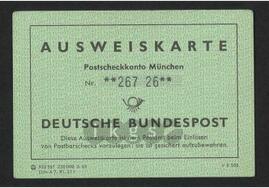 Lebensdokumente: Ausweise, Mitgliedsausweise, Pässe etc. - Deutsche Bundespost