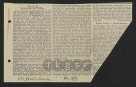 Materialsammlung: Thematische Sammlung zu Zillich - nach 1945