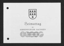 Materialsammlung: Thematische Sammlung - Heimattag der Siebenbürger Sachsen in Dinkelsbühl 1960