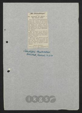 Materialsammlung: Rezensionen von Dritten zu Heinrich Zillichs „Wir Siebenbürger. Ein Heimatbuch“
