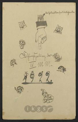 Lebensdokumente: Thematische Sammlung - Faschingszeitung der IV MM. 1922