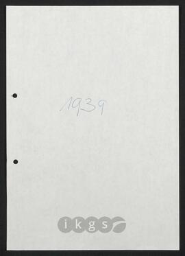 Werke Zillichs als Verfasser: Klingsor-Texte - 1939