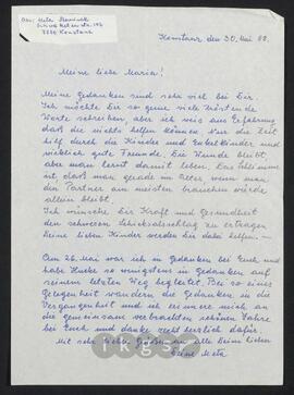 Kryptonachlass Maria Zillich: Korrespondenz - Slowinek, Meta