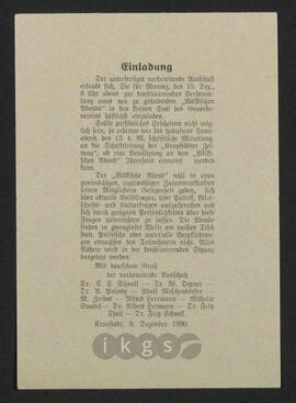 Materialsammlung: Thematische Sammlung zu Körperschaften und Organisationen - Völkischer Abend