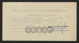 Lebensdokumente: Ausweise, Mitgliedsausweise, Pässe etc. - Hilfsverein der Siebenbürger Sachsen „Stephan Ludwig Roth“ e. V.