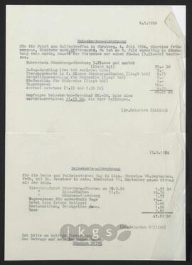 Lebensdokumente: Abrechnungen: Reisekostenabrechnungen