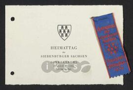 Materialsammlung: Thematische Sammlung - Heimattag der Siebenbürger Sachsen in Dinkelsbühl 1953