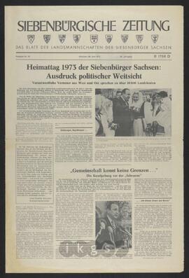 Materialsammlung: Thematische Sammlung - Heimattag der Siebenbürger Sachsen in Dinkelsbühl 1973