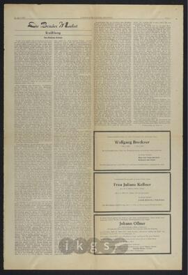Werke Dritter: Birkner, Andreas: Die Brüder Mailat. Erzählung, in: Siebenbürgische Zeitung (30.4.1972)
