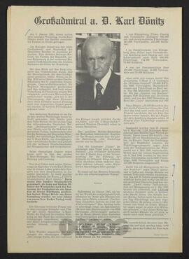 Materialsammlung: Thematische Sammlung - Dönitz, Karl /Heß, Rudolf