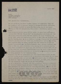 Korrespondenz mit Armbruster, Adolf