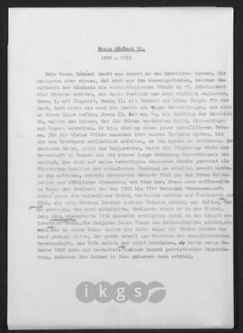 Werke Zillichs als Verfasser: Biografien - Rákóczi, Franz, II.