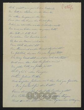 Werke Dritter: Petöfi, N.N. (Alexander?): Gedicht