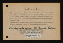 Korrespondenz mit dem Deutscher Autoren-Verband e.V.