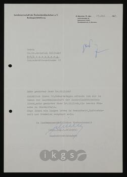 Korrespondenz mit Jelinek, J. (Landsmannschaft der Buchenlanddeutschen e. V.)