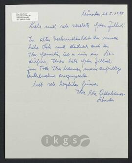 Kryptonachlass Maria Zillich: Korrespondenz - Aderbauer, Else