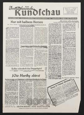 Materialsammlung: Thematische Sammlung zu Zeitungen und Zeitschriften - Donauschwäbische Rundschau. Heimatblatt der donauschwäbischen Heimatvertriebenen aus Jugoslawien, Ungarn und Rumänien, 4 (1954) 34