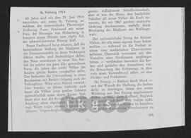 Werke Zillichs als Verfasser: Aufsätze und sonstige Arbeiten - St. Veitstag 1914