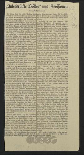 Materialsammlung: Thematische Sammlung zu Zeitungen und Zeitschriften - Völkischer Beobachter (1936-1938)