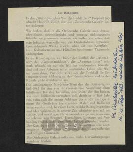 Materialsammlung: Thematische Sammlung zu Körperschaften und Organisationen - Kunstforum Ostdeutsche Galerie