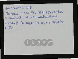 Korrespondenz mit dem Evangelischen Verlagswerk