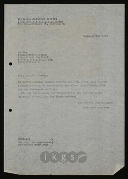 Korrespondenz mit dem Straubinger Tagblatt