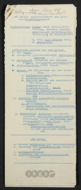 Werke Zillichs als Verfasser: Vorträge und Reden - Vortrag im völkischen Abend in Kronstadt vom Februar 1931