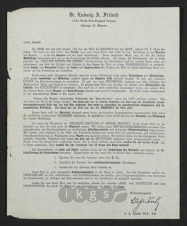 Materialsammlung: Thematische Sammlung - Fritsch, Ludwig A.
