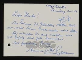 Korrespondenz mit Schnell, Otto