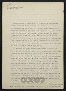 Werke Zillichs als Verfasser: Vorträge und Reden - Festansprache am Heimattag, Dinkelsbühl, Pfingsten 1961