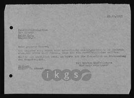 Korrespondenz mit „Die Glocke“