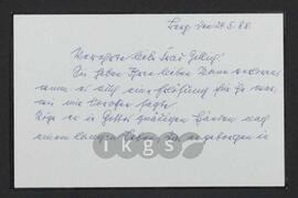 Kryptonachlass Maria Zillich: Korrespondenz - Gehlen, Herta