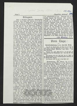 Materialsammlung: Thematische Sammlung zu Körperschaften und Organisationen - Klingsor